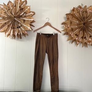Free People distressed Faux Vegan Leather Leggings